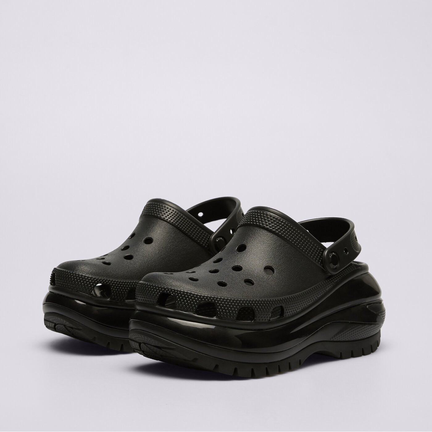 Дамски чехли и сандали CROCS CLASSIC MEGA CRUSH CLOG 207988001 цвят черен