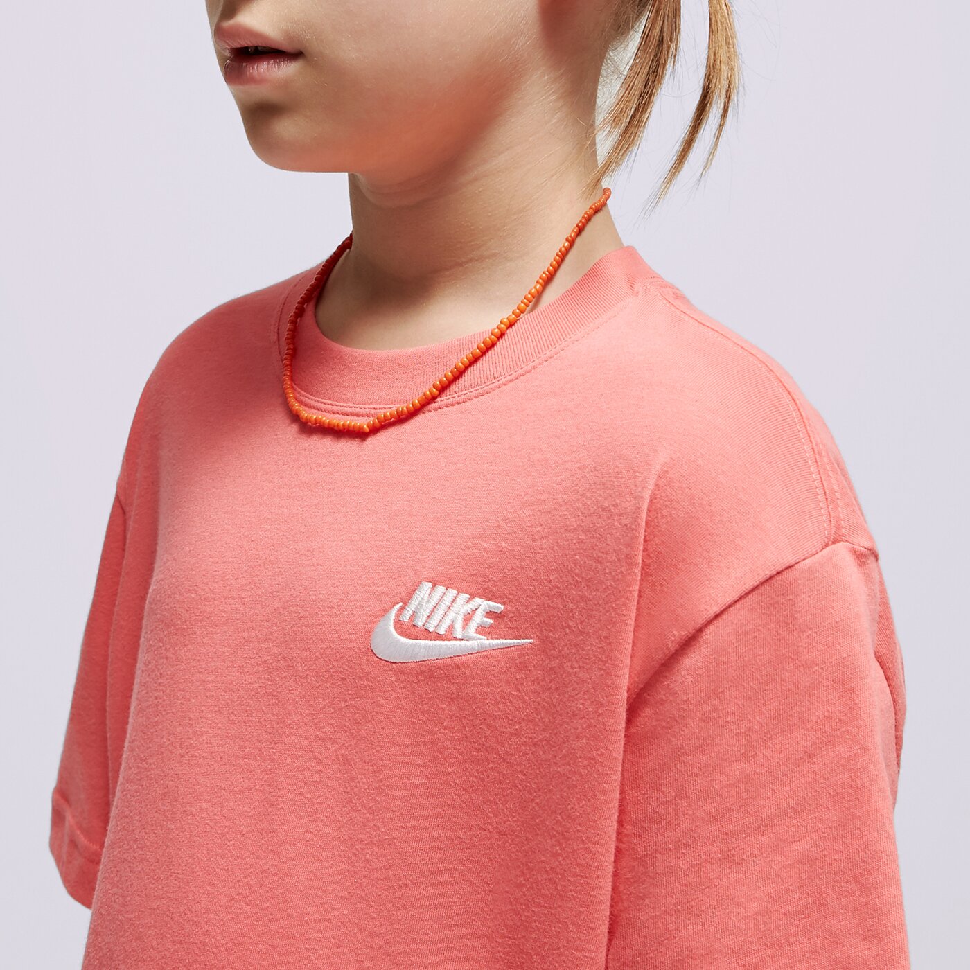 Детска тениска NIKE ТЕНИСКА G NSW TEE CLUB SS BOY fd0927-894 цвят розов