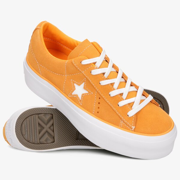 Дамски маратонки CONVERSE ONE STAR PLATFORM 563487c цвят оранжев
