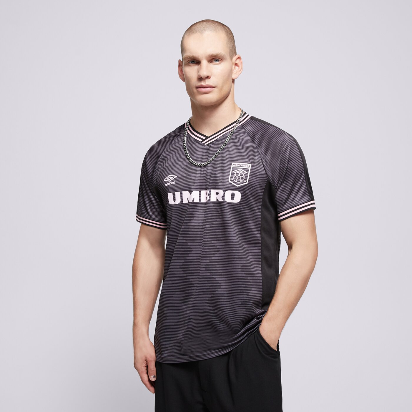 Мъжка тениска UMBRO ТЕНИСКА FOOTBALL JERSEY ul125tsm83001 цвят черен