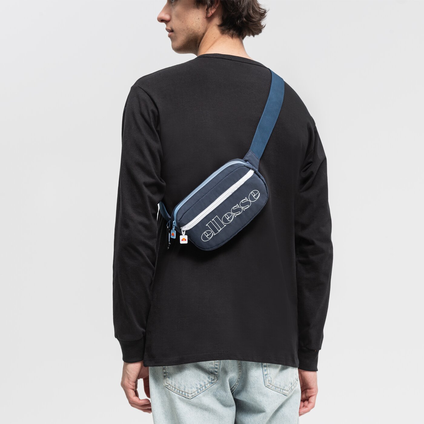 Дамска чанта за кръст ELLESSE ЧАНТА POGALI BUM BAG NAVY sama2228429 цвят тъмносин