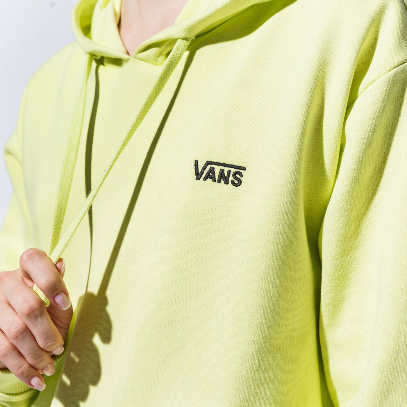 Дамски суичър VANS СУИТЧЪР С КАЧУЛКА WM FLYING V BF FT HOODIE SUNNY LIME vn0a5ar4tcy1 цвят зелен