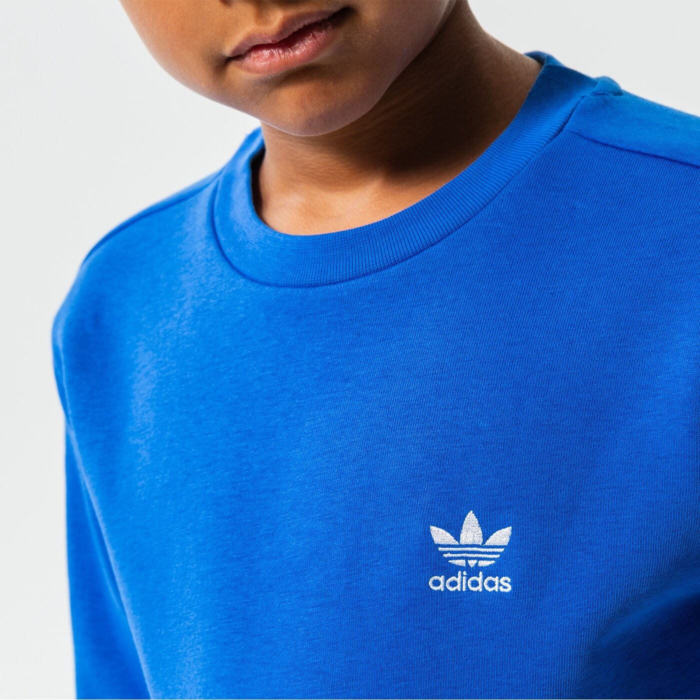 Детски суичър ADIDAS СУИТЧЪР CREW BOY hk2894 цвят тъмносин
