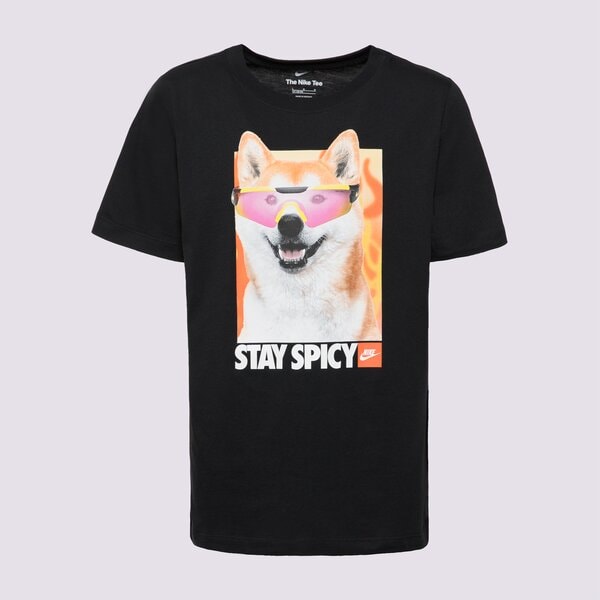 Детска тениска NIKE ТЕНИСКА K NSW TEE PHOTO SHIBA GIRL hv5206-010 цвят черен