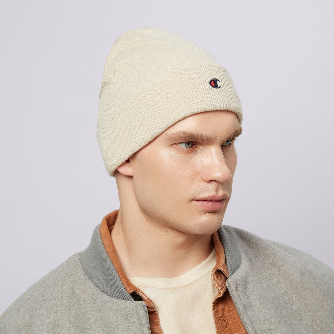 Дамска зимна шапка CHAMPION ШАПКА BEANIE 802406es057 цвят бежов