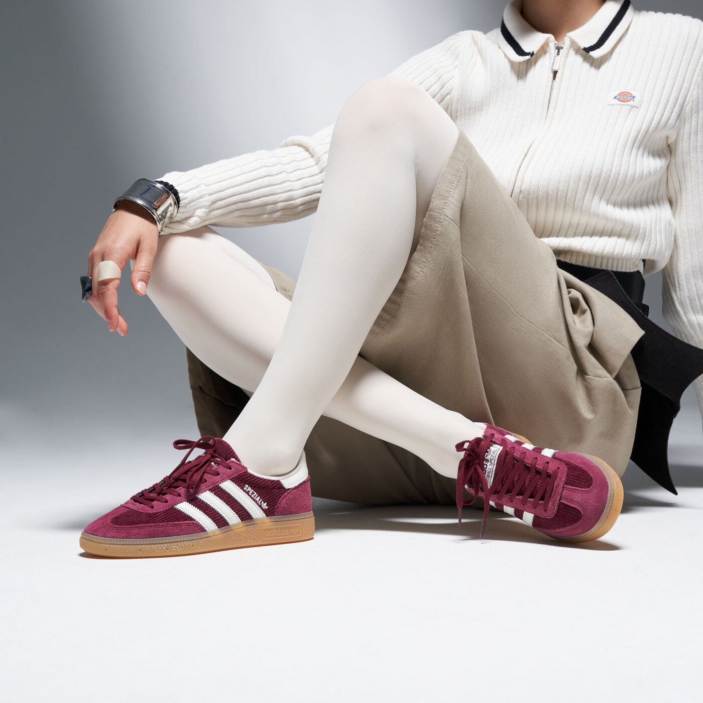 Дамски маратонки ADIDAS HANDBALL SPEZIAL W ig1978 цвят бордо