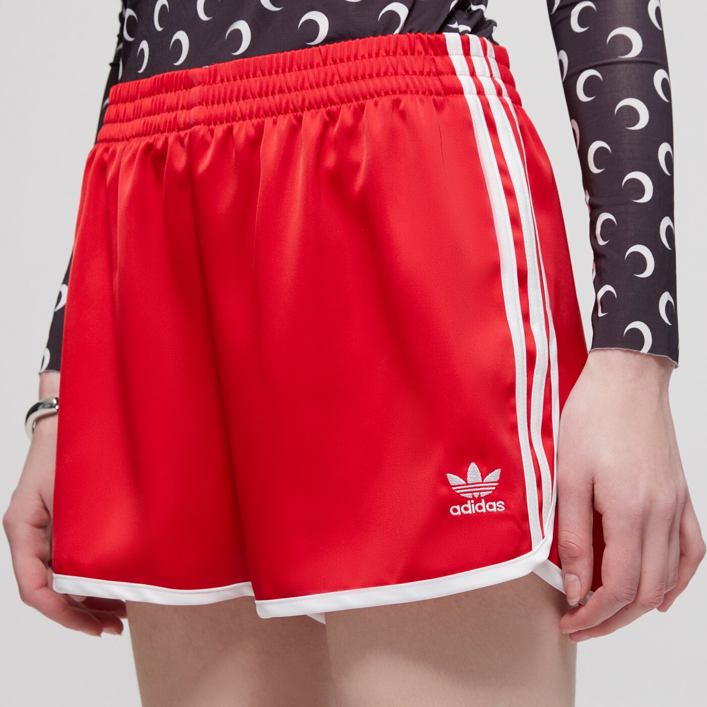 Дамски къси панталони ADIDAS ШОРТИ 3S SPRINTER jd3120 цвят червен