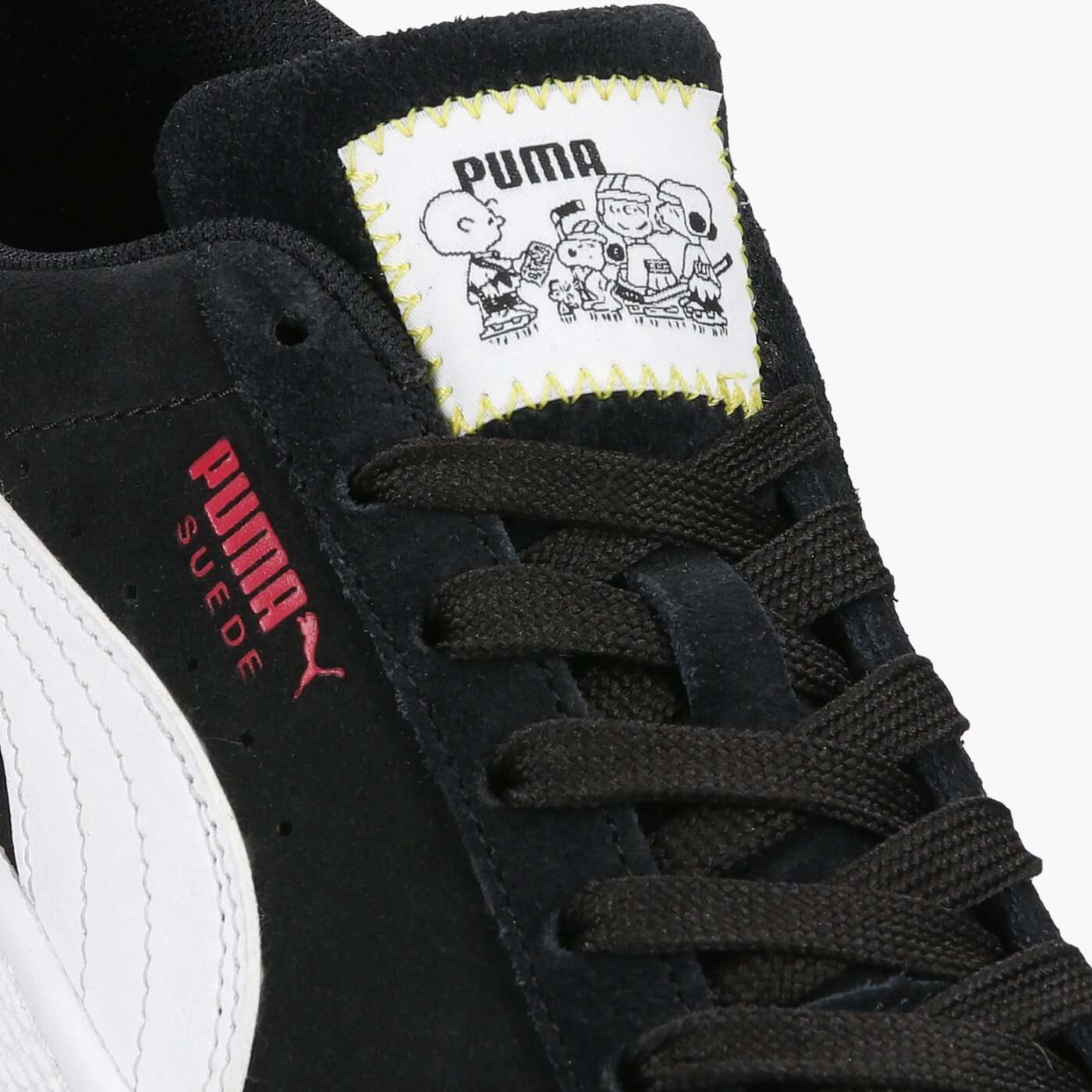 Детски маратонки PUMA PEANUTS SUEDE CLASSIC XXI JR 38093301 цвят черен