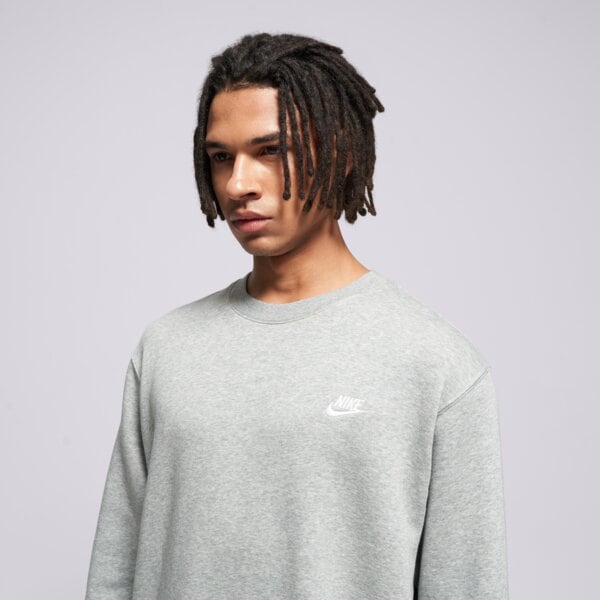 Мъжки суичър NIKE СУИТЧЪР SPORTSWEAR CLUB FLEECE bv2662-063 цвят сив