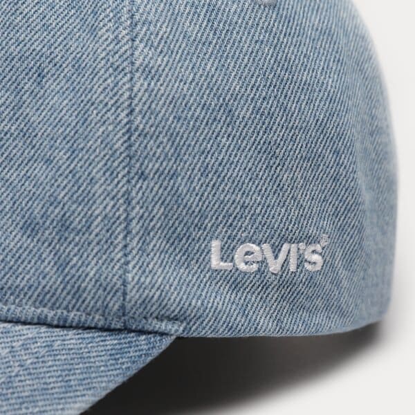 Дамска шапка с козирка LEVI'S ШАПКА ESSENTIAL CAP d75890003 цвят син