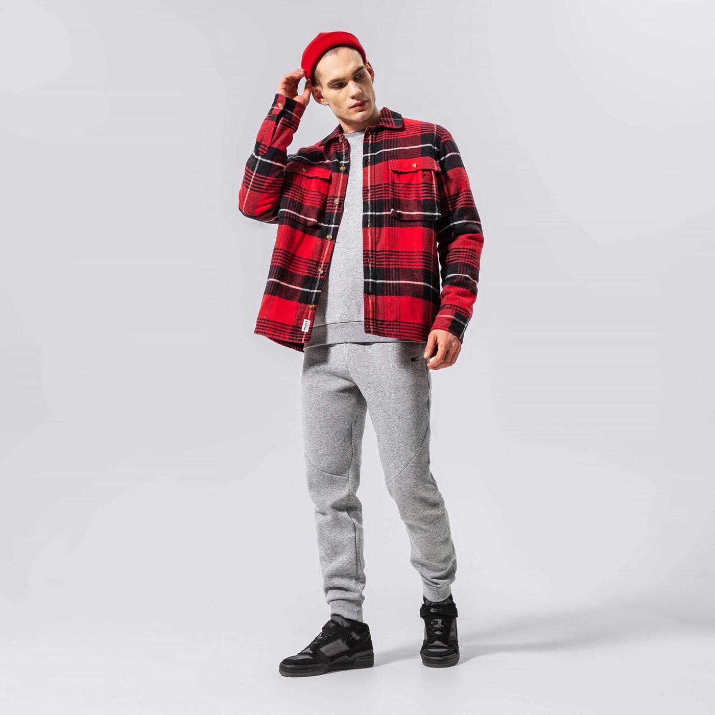 Мъжки суичър CONFRONT СУИТЧЪР ESSENTIAL CREW cf122blm92002 цвят сив