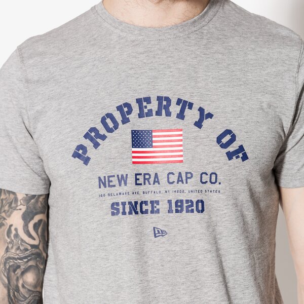 Мъжка тениска NEW ERA ТЕНИСКА USA ARCH LGH 11450948 цвят сив