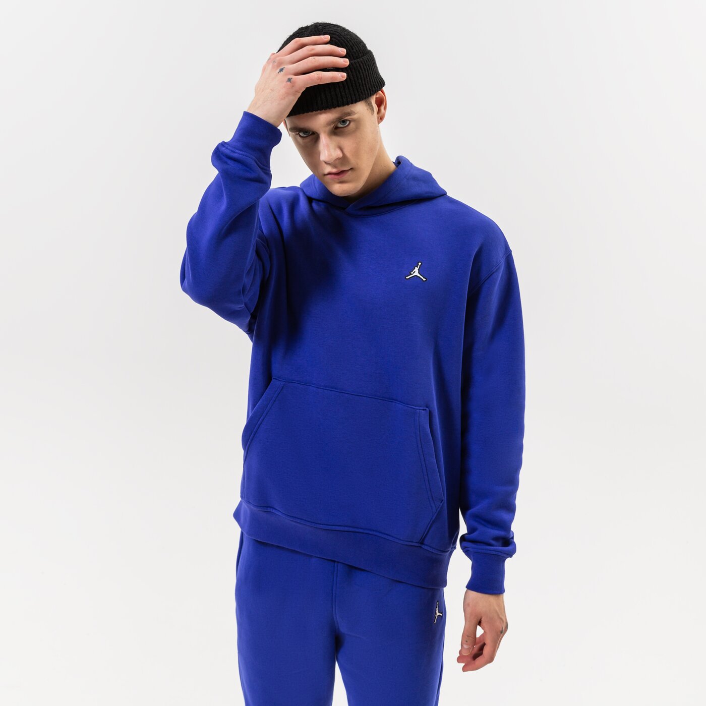 JORDAN СУИТЧЪР С КАЧУЛКА M J ESSENTIAL FLEECE DQ7466432 Мъжки Цвят син