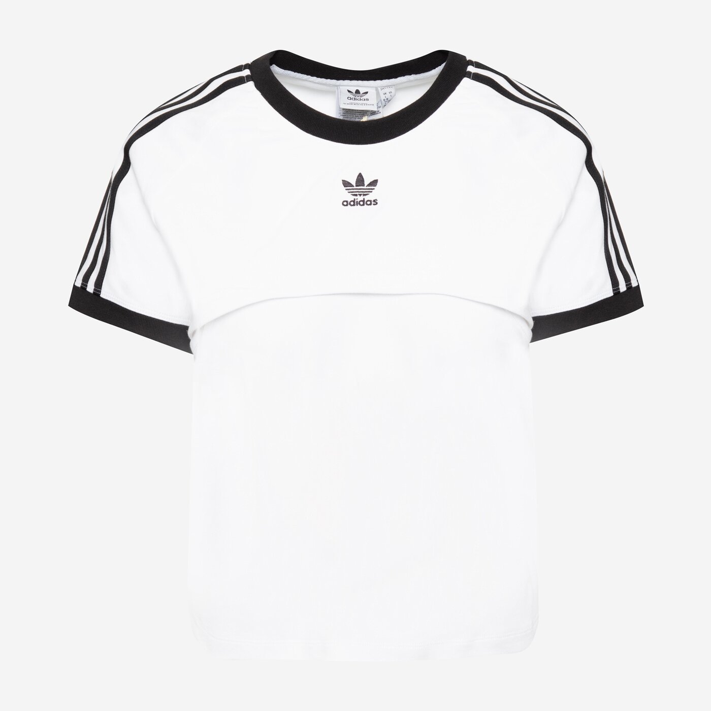 Adidas ТЕНИСКА Tee Ic8808 Дамски Цвят бял Модни Тениски Дрехи Adidas в